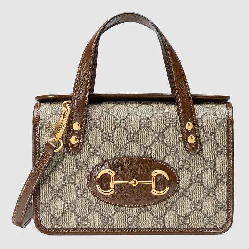 Gucci Horsebit 1955 mini top handle bag Brown leather - photo 1