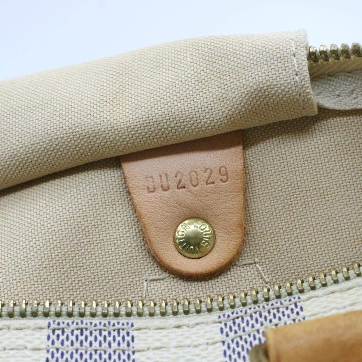 LOUIS VUITTON Damier Azur Speedy 30 Hand Bag LV DU2029 - image 13
