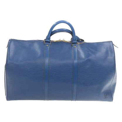 LOUIS VUITTON Epi Keepall 50 Boston Bag Blue VI0990 - image 2