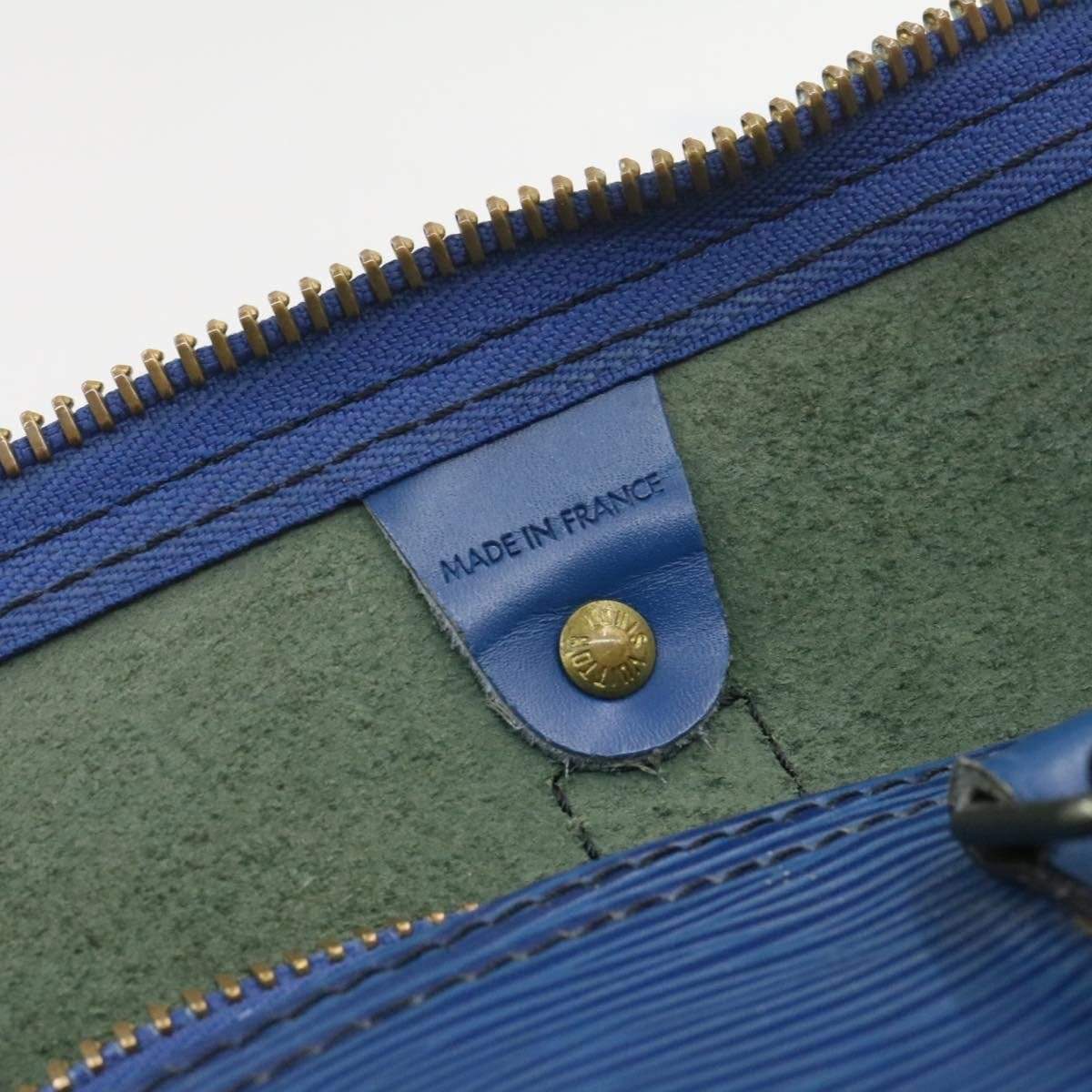 LOUIS VUITTON Epi Keepall 50 Boston Bag Blue VI0990 - image 15