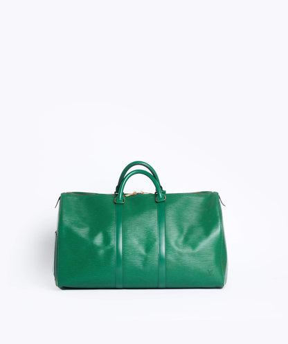LOUIS VUITTON Epi Keepall 50 Boston Bag Green VI0934 - image 1