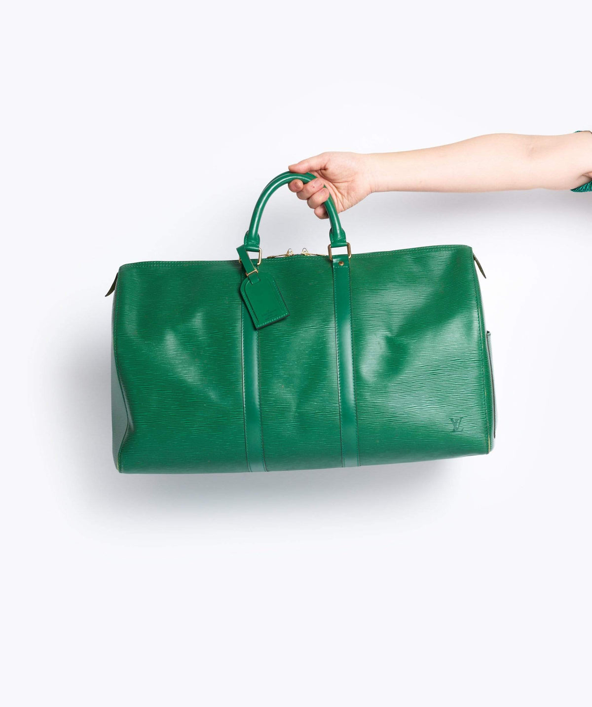 LOUIS VUITTON Epi Keepall 50 Boston Bag Green VI0934 - image 2
