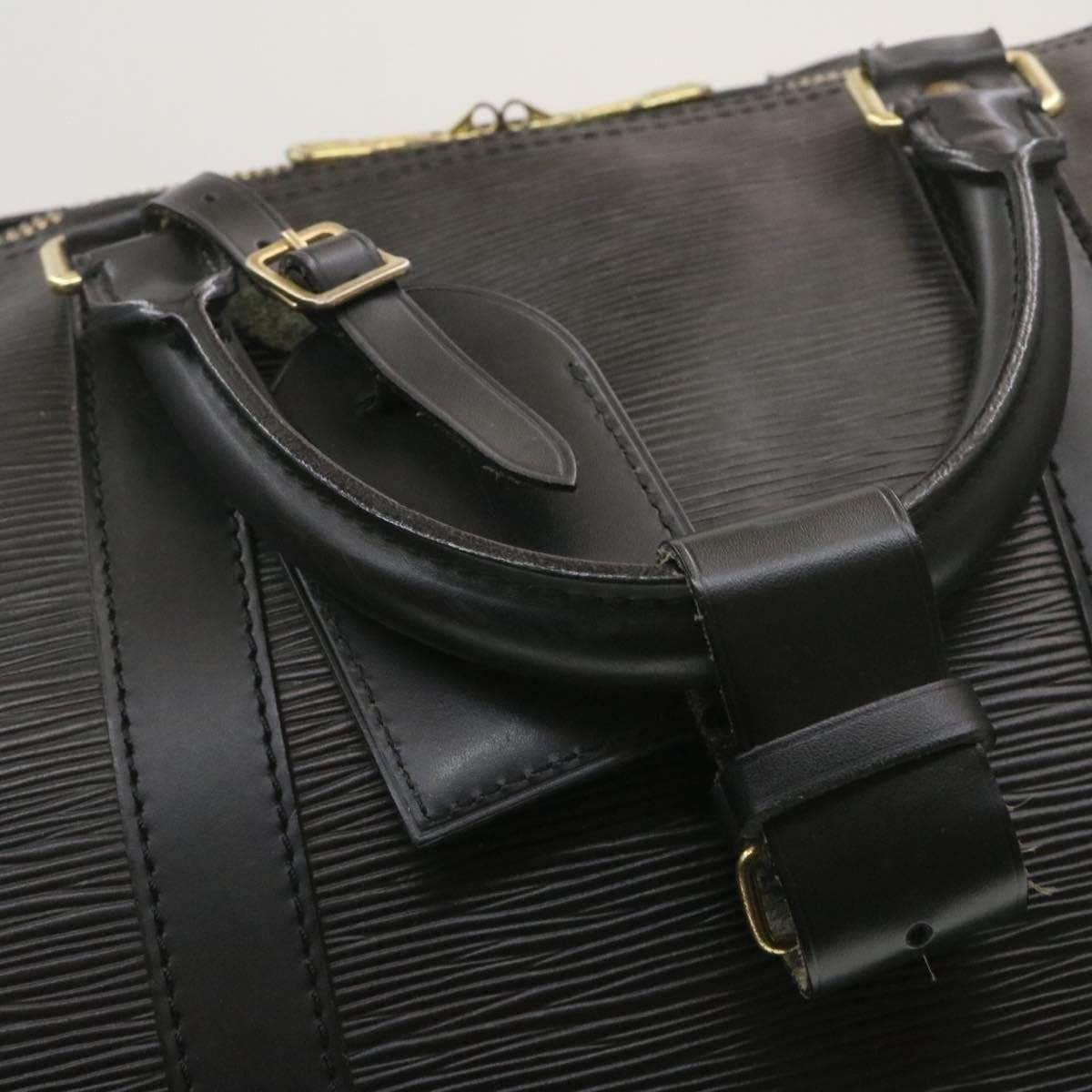 Louis Vuitton Epi Keepall 55 Boston Bag Black - image 14