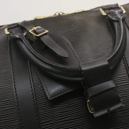 Louis Vuitton Epi Keepall 55 Boston Bag Black - image 14