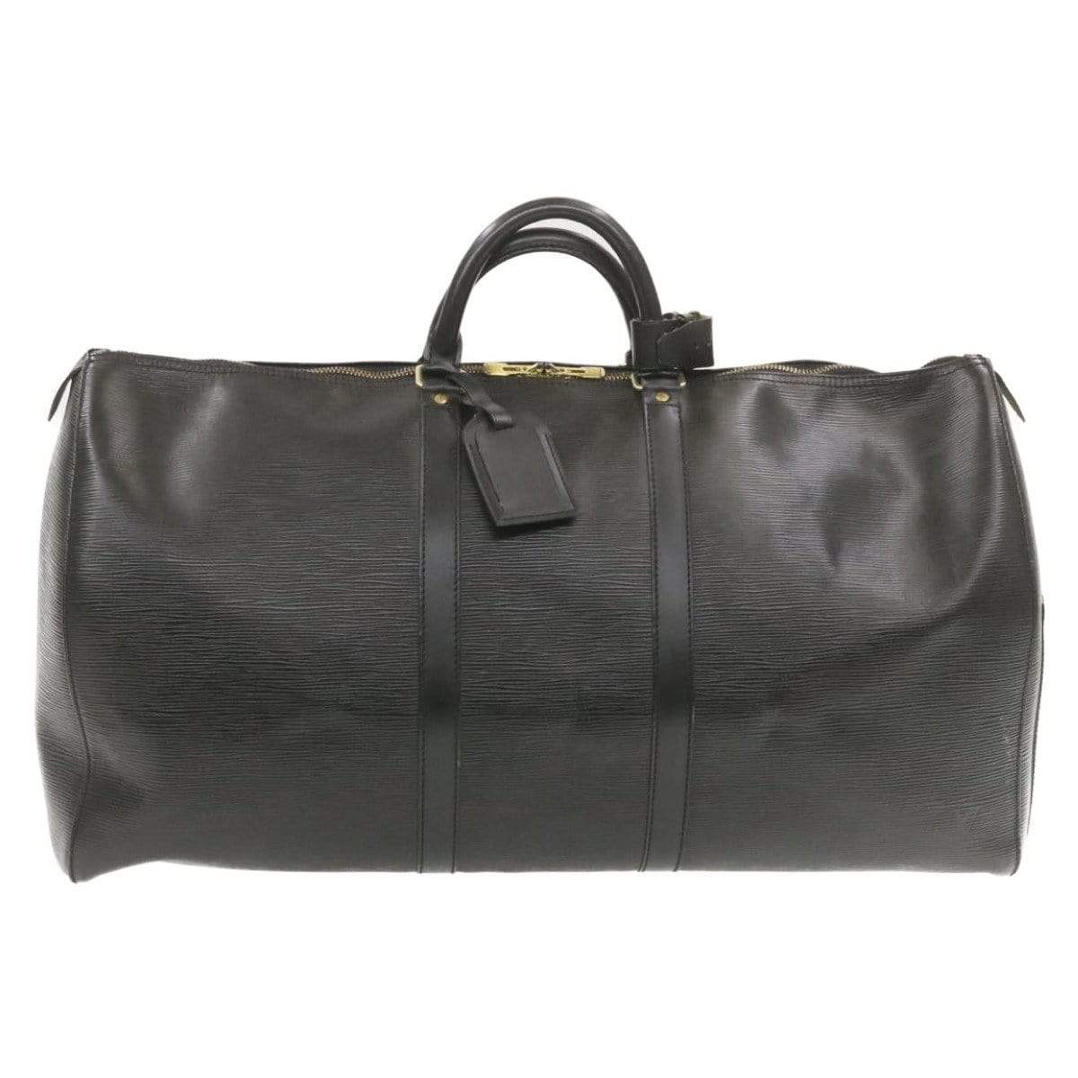 Louis Vuitton Epi Keepall 55 Boston Bag Black - image 2