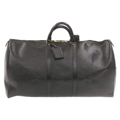Louis Vuitton Epi Keepall 55 Boston Bag Black - image 2