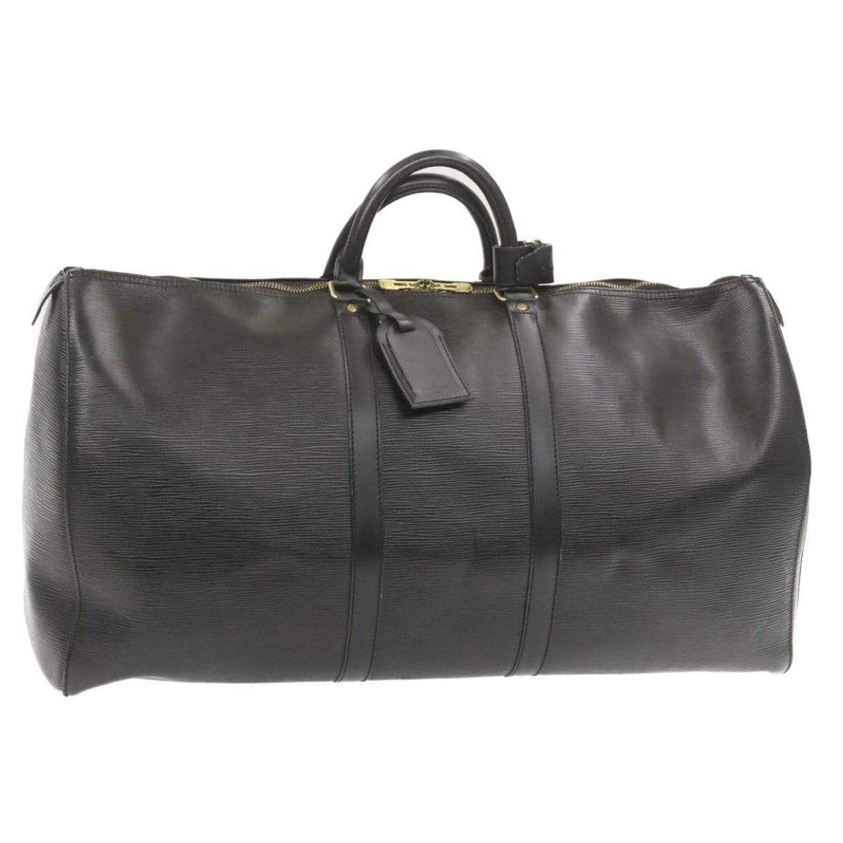Louis Vuitton Epi Keepall 55 Boston Bag Black - image 1