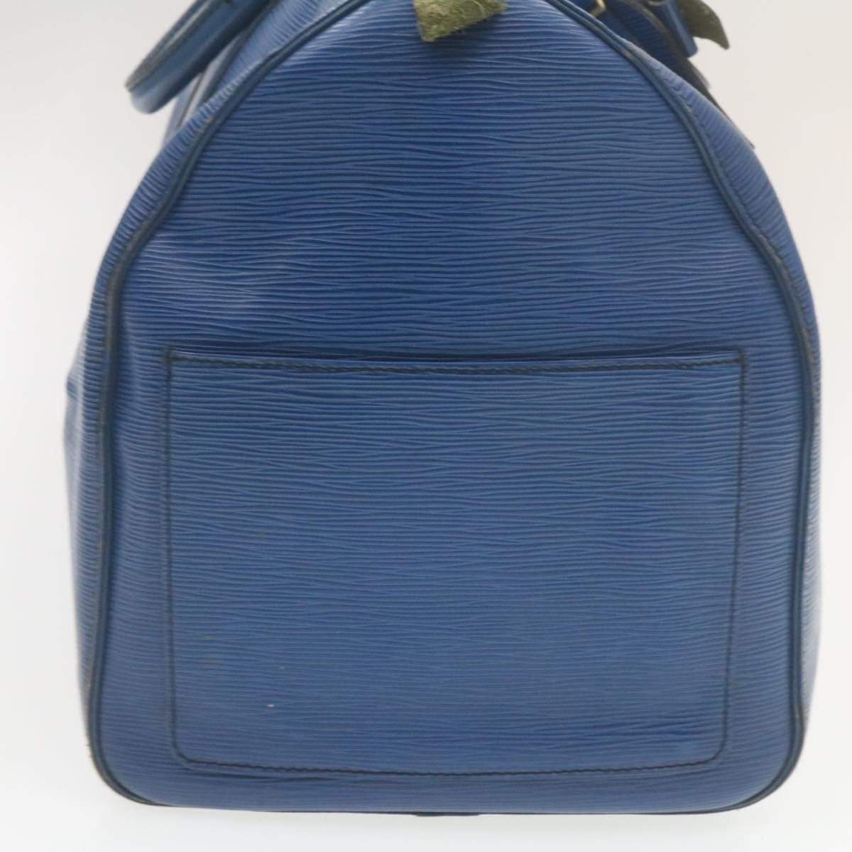 LOUIS VUITTON Epi Keepall 55 Boston Bag Blue VI1920 - image 4