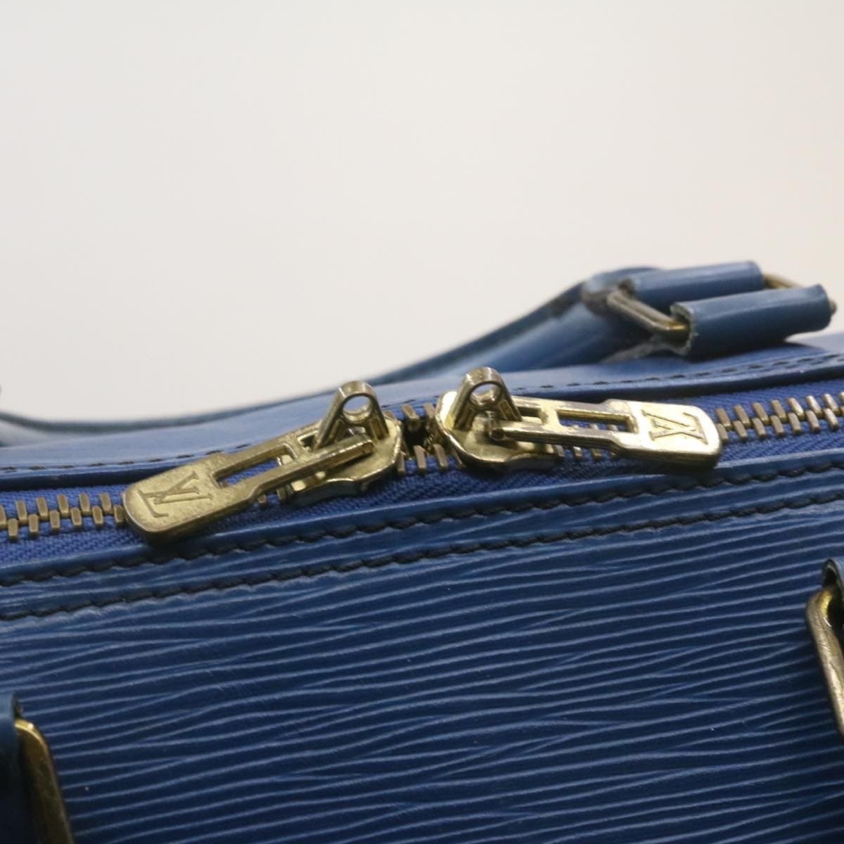 LOUIS VUITTON Epi Keepall 55 Boston Bag Blue VI1920 - image 10