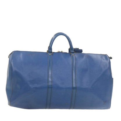 LOUIS VUITTON Epi Keepall 55 Boston Bag Blue VI1920 - image 2