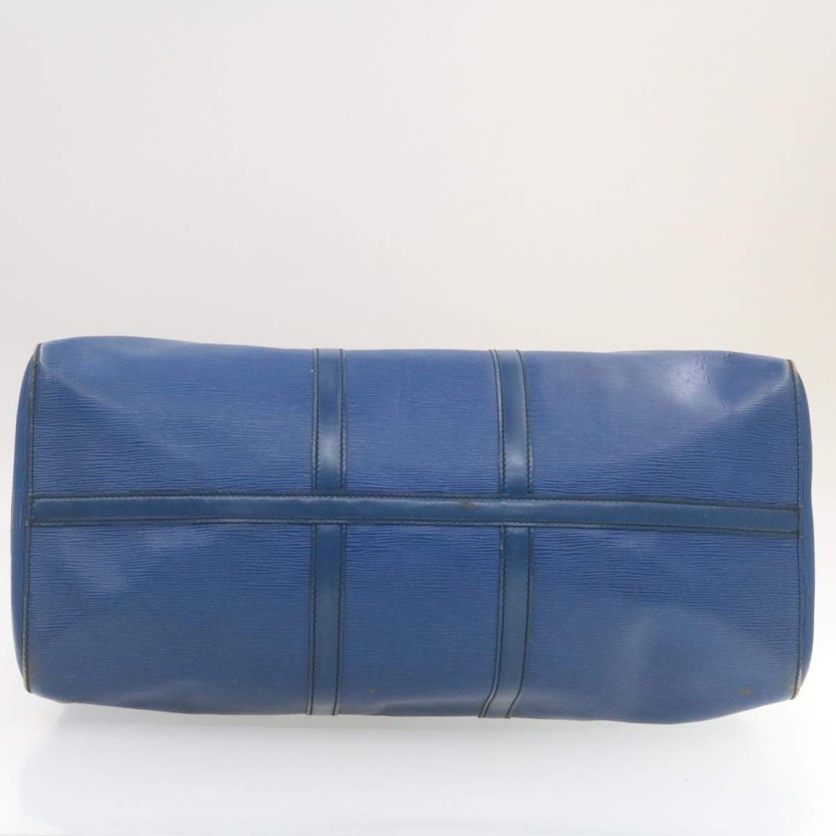 LOUIS VUITTON Epi Keepall 55 Boston Bag Blue VI1920 - image 7