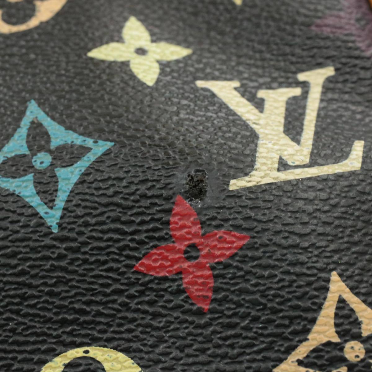 Louis Vuitton Monogram Multicolor Pochette Accessoires Pouch Black SL1013 - image 4
