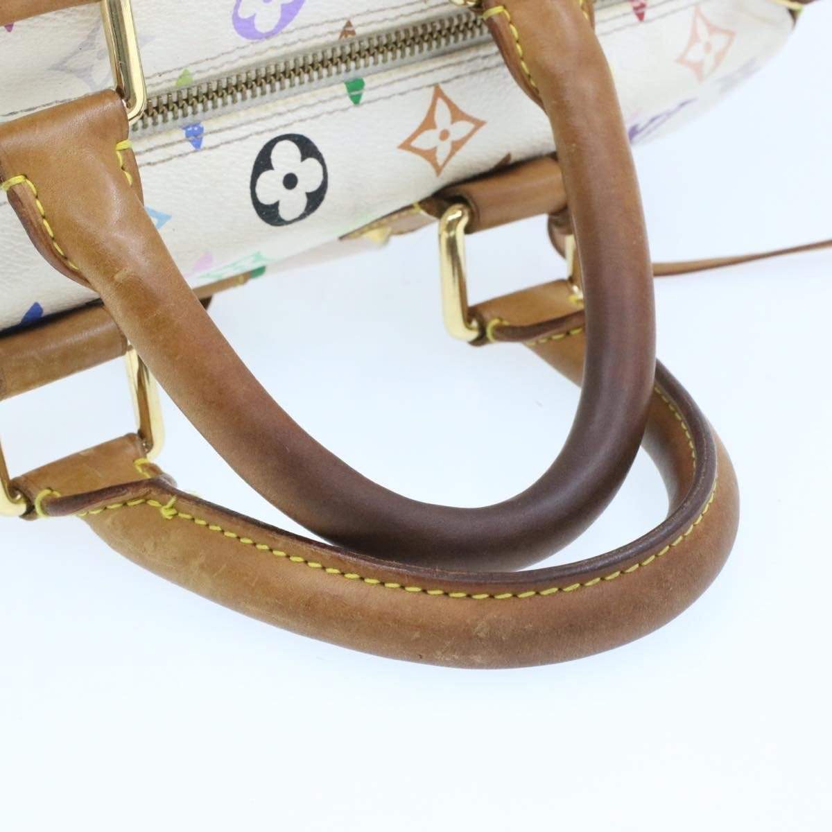 LOUIS VUITTON Monogram Murakami White Speedy 30 Hand Bag SP0013 - image 7