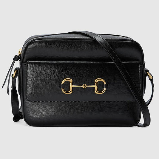 Gucci Horsebit 1955 Small Shoulder Bag Black Leather - photo 1