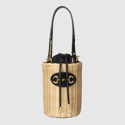 Gucci Horsebit 1955 small bucket bag Beige Leather - photo 1