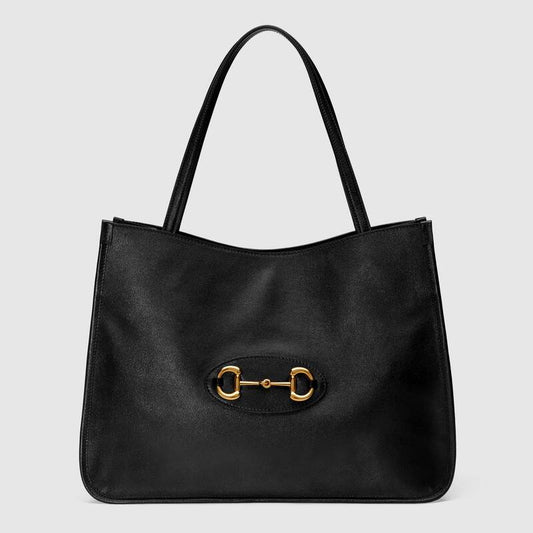 Gucci Horsebit 1955 Tote Bag Black Leather - photo 1