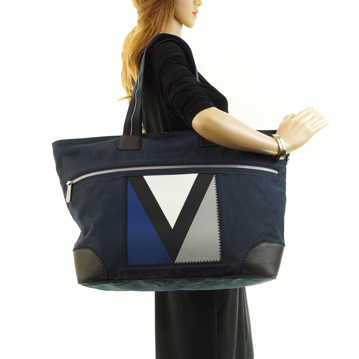 Louis Vuitton Cup Tote Bag Pvc Navy - photo 2