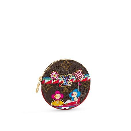 Louis Vuitton Round Coin Purse Rouge Coquelicot Red - photo 1