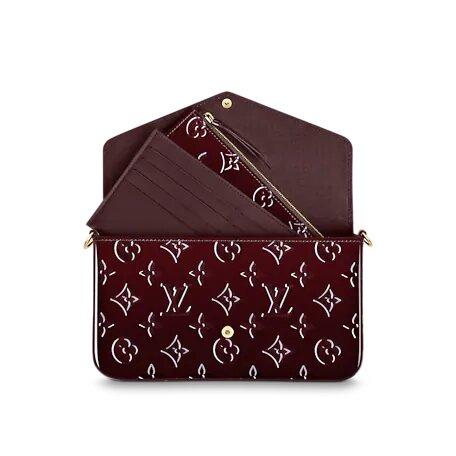 Louis Vuitton Félicie Pochette Amarante Red - photo 4