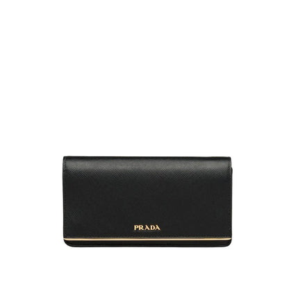 Saffiano Leather Continental Mini Clutch Bag - image 1