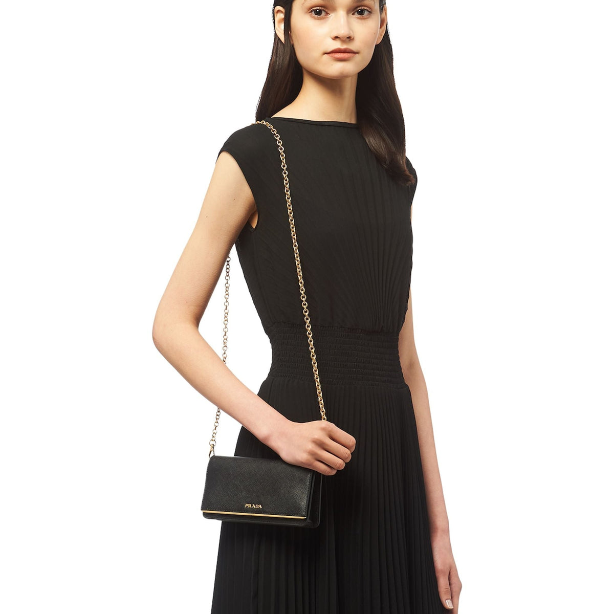 Saffiano Leather Continental Mini Clutch Bag - image 2