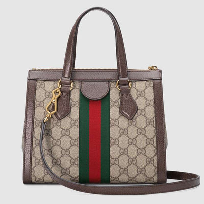 Ophidia small GG tote bag Brown leather - image 3