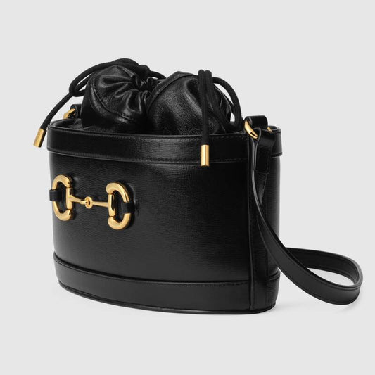 Gucci Horsebit 1955 bucket bag Black leather - photo 2