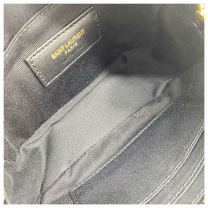Saint Laurent Monogram Lou Camera Belt Quilted Leather Black Velvet Cross Body - photo 11