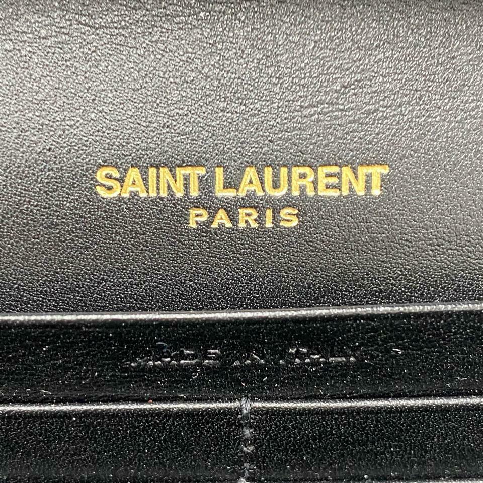 Saint Laurent WOC Monogram Kate Tortoise Cross Body Brown Patent Leather - photo 11