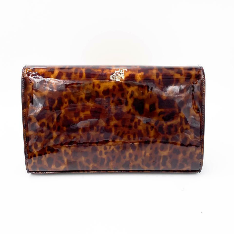 Saint Laurent WOC Monogram Kate Tortoise Cross Body Brown Patent Leather - photo 5