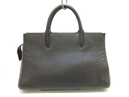 Saint Laurent Paris Cabas Rive Gauche Dark Brown Handbag - photo 3