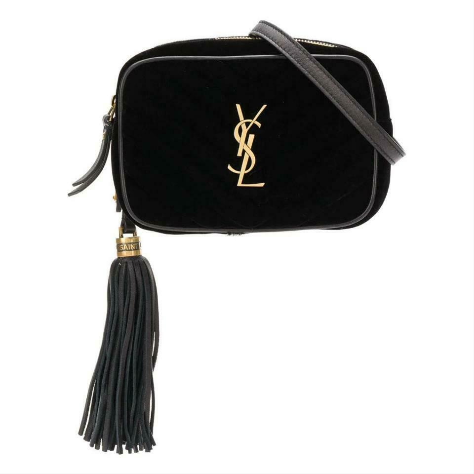 Saint Laurent Monogram Lou Camera Belt Quilted Leather Black Velvet Cross Body - photo 1