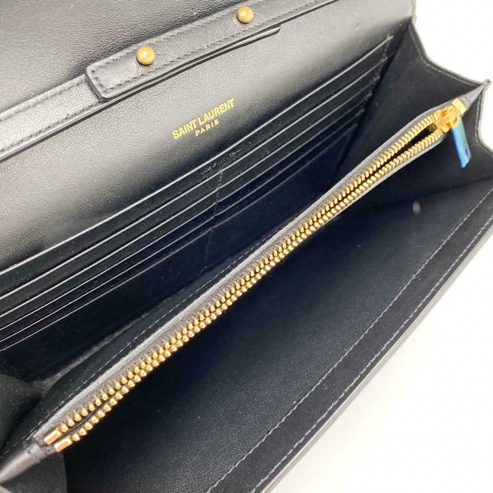 Saint Laurent WOC Monogram Kate Tortoise Cross Body Brown Patent Leather - photo 10