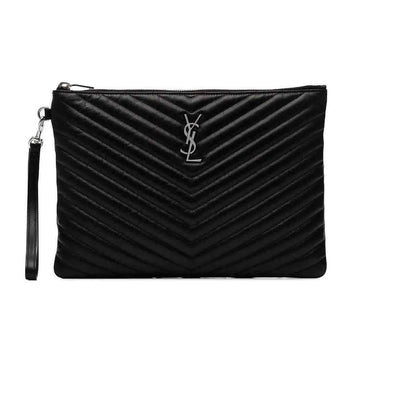 Saint Laurent Matelasse Monogram Pouch NEW - image 1