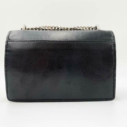 Saint Laurent Monogram Sunset Chain Wallet Calfskin Black Leather Shoulder Bag - photo 4