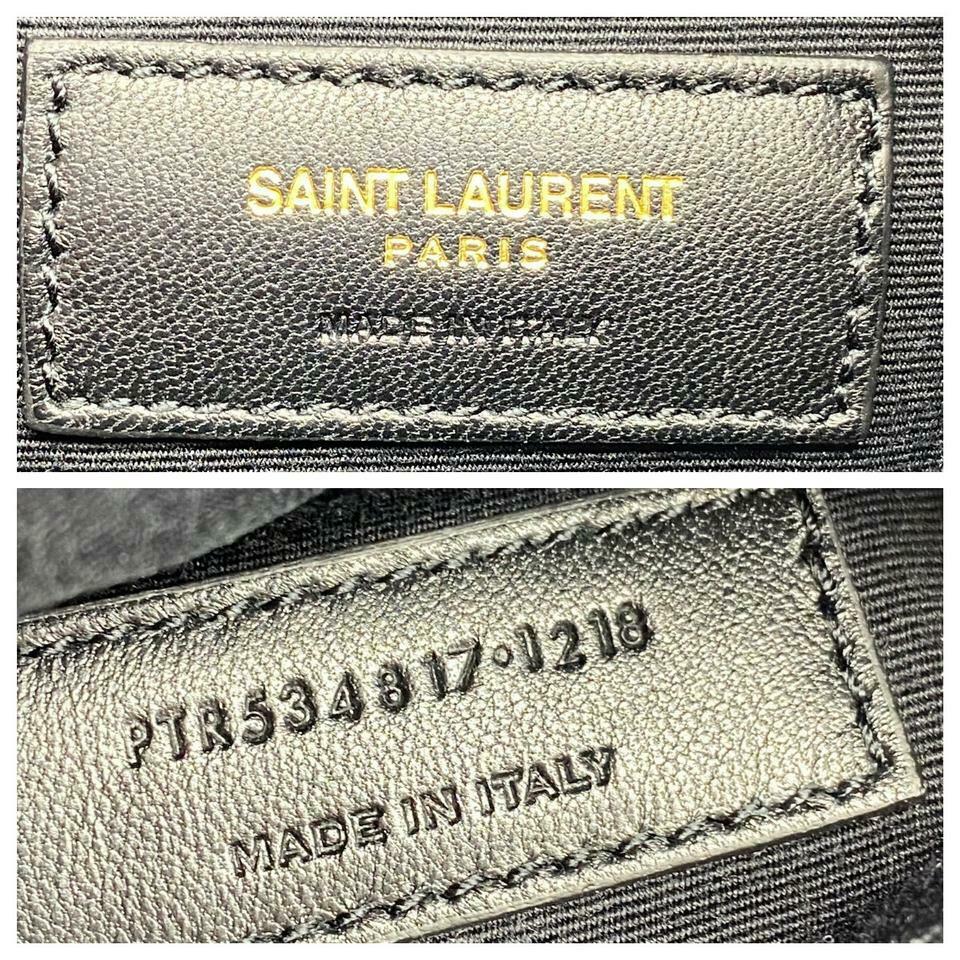 Saint Laurent Monogram Lou Camera Belt Quilted Leather Black Velvet Cross Body - photo 12
