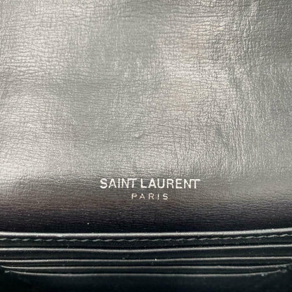 Saint Laurent Monogram Sunset Chain Wallet Calfskin Black Leather Shoulder Bag - photo 11