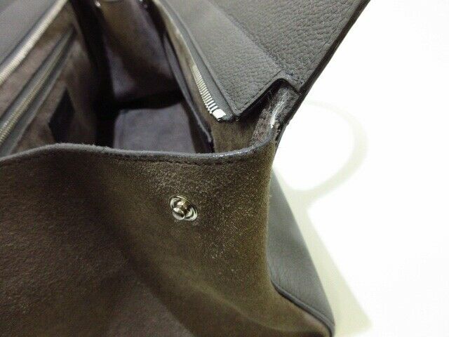 Saint Laurent Paris Cabas Rive Gauche Dark Brown Handbag - photo 8