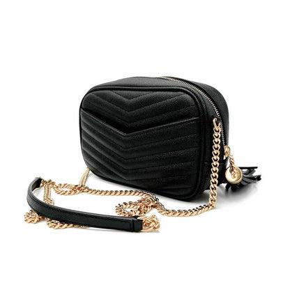 Saint Laurent Camera Lou Grain De Poudre Matelasse Monogram Mini Black Leather Cross Body Bag - image 6