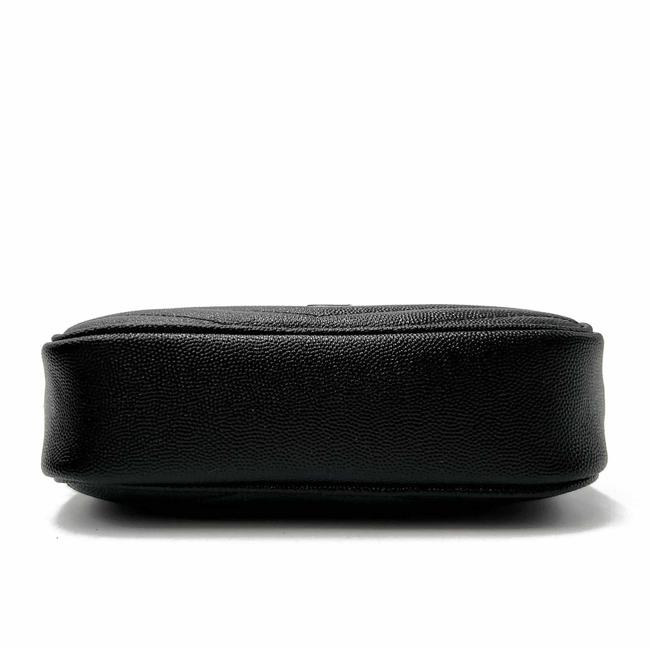 Saint Laurent Camera Lou Grain De Poudre Matelasse Monogram Mini Black Leather Cross Body Bag - image 6