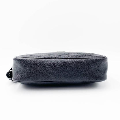 Saint Laurent Camera Lou Grain De Poudre Matelasse Monogram Mini Black Leather Shoulder Bag - image 6
