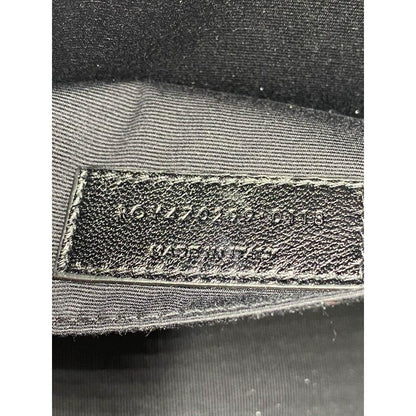 Saint Laurent Camera Lou Lambskin Monogram Small Icy White Leather Shoulder Bag - photo 12