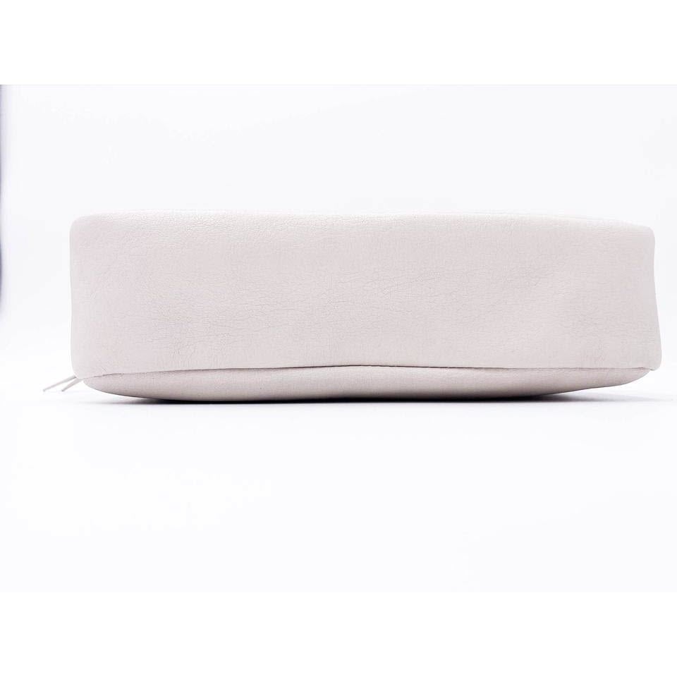 Saint Laurent Camera Lou Lambskin Monogram Small Icy White Leather Shoulder Bag - photo 8