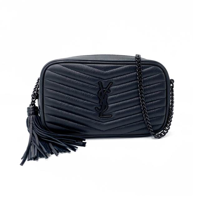 Saint Laurent Camera Lou Matelasse Monogram Mini Black Leather Shoulder Bag - photo 1