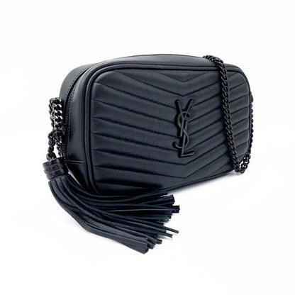 Saint Laurent Camera Lou Matelasse Monogram Mini Black Leather Shoulder Bag - photo 5