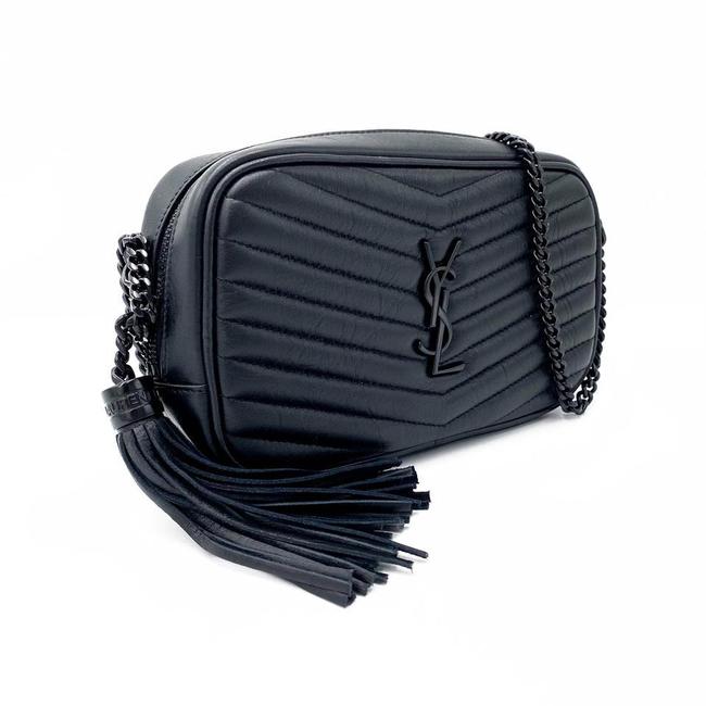 Saint Laurent Camera Lou Matelasse Monogram Mini Black Leather Shoulder Bag - image 5