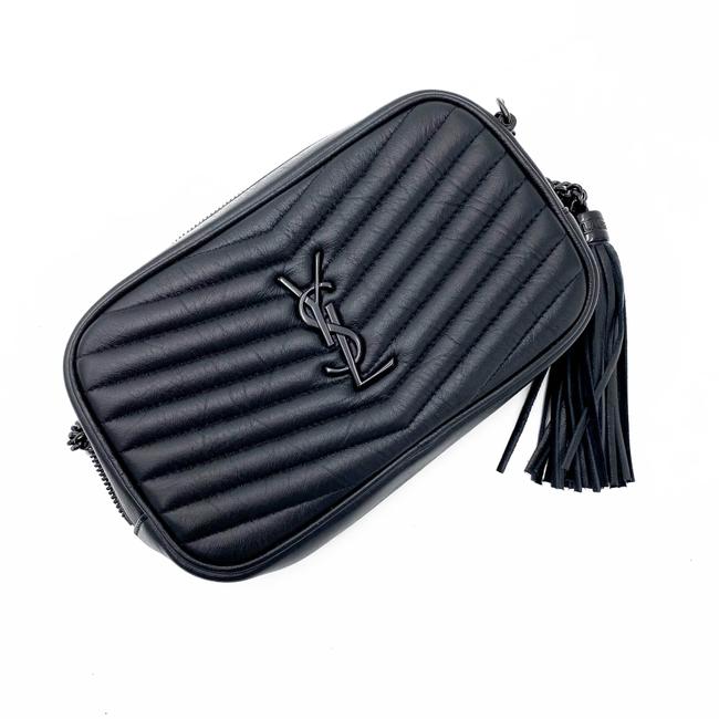 Saint Laurent Camera Lou Matelasse Monogram Mini Black Leather Shoulder Bag - photo 7
