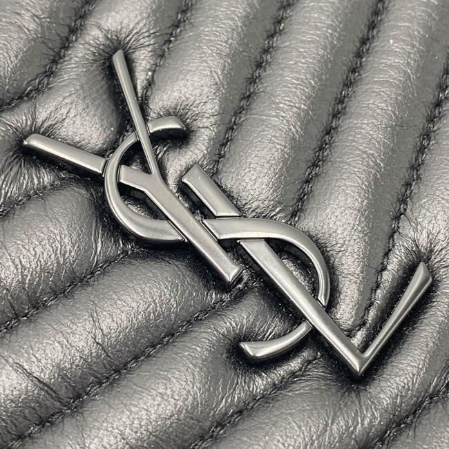 Saint Laurent Camera Lou Matelasse Monogram Mini Black Leather Shoulder Bag - photo 9