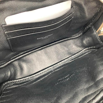 Saint Laurent Camera Lou Mini Beige Leather Shoulder Bag - photo 10