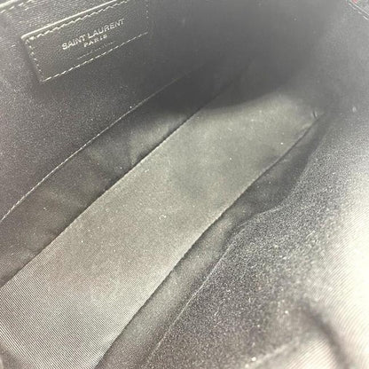 Saint Laurent Camera Lou Smooth Monogram Tassel Red Leather Cross Body Bag - image 11